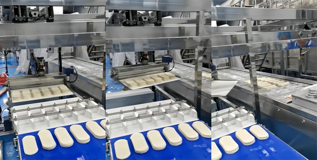 Professional customized vacuum film packaging automatic feeding workstation, empowering Hebei Tiandi Shisheng Food with efficient production